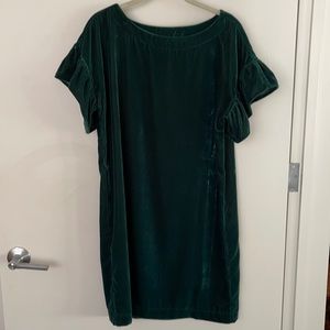 Gap Emerald Green Velvet Dress